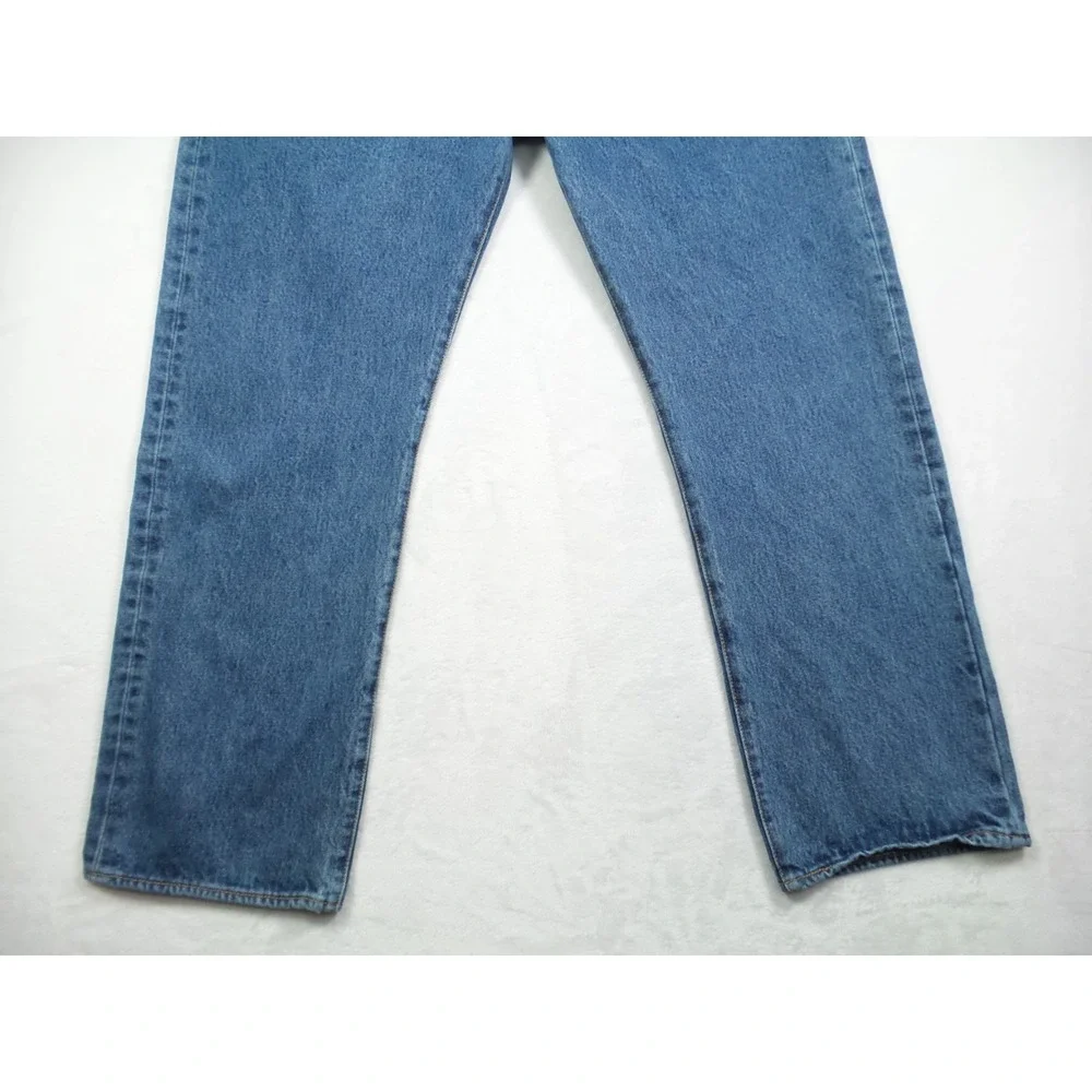 Levis 501 Jeans Mens Size 40 x 30 Blue Denim Classic Button Fly Straight Leg‎